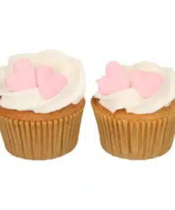 Funcakes suikerdecoratie hart roze set/8 bij cake, bake & love 10