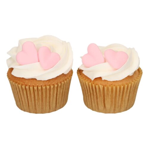 Funcakes suikerdecoratie hart roze set/8 bij cake, bake & love 7