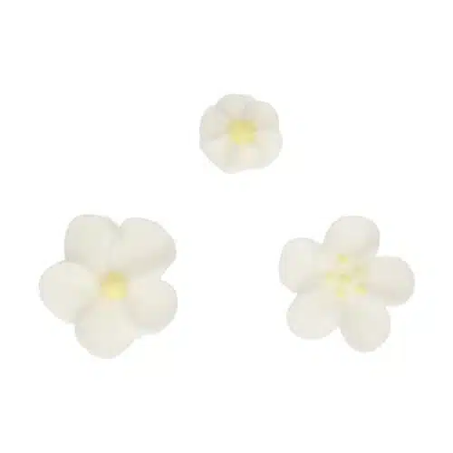 Funcakes suikerdecoratie bloesemmix wit/geel set /32 - afbeelding 2