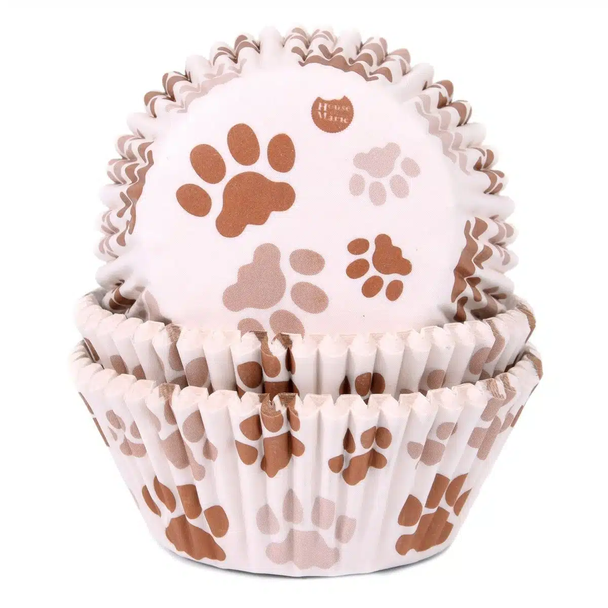 House of marie baking cups hondenpoot bruin pk/50 bij cake, bake & love 5 House of marie baking cups hondenpoot bruin pk/50