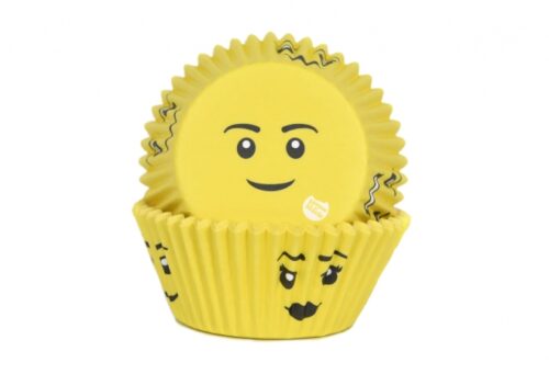 House of marie baking cups yellow smile pk/50 bij cake, bake & love 5