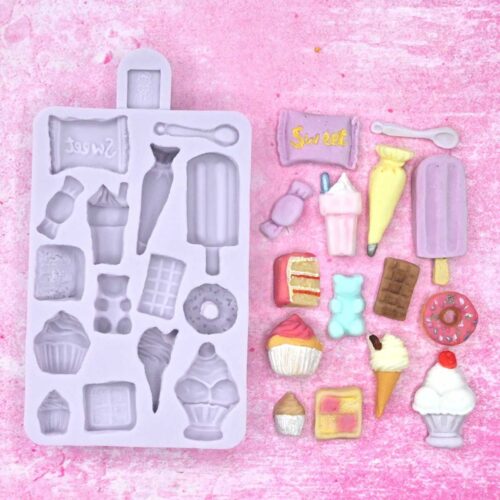 Karen davies siliconen mal - miniatuur snoepgoed bij cake, bake & love 5
