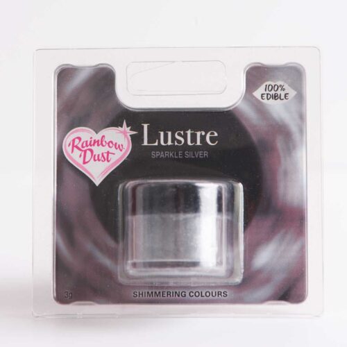Rd edible lustre sparkle silver 3g bij cake, bake & love 5