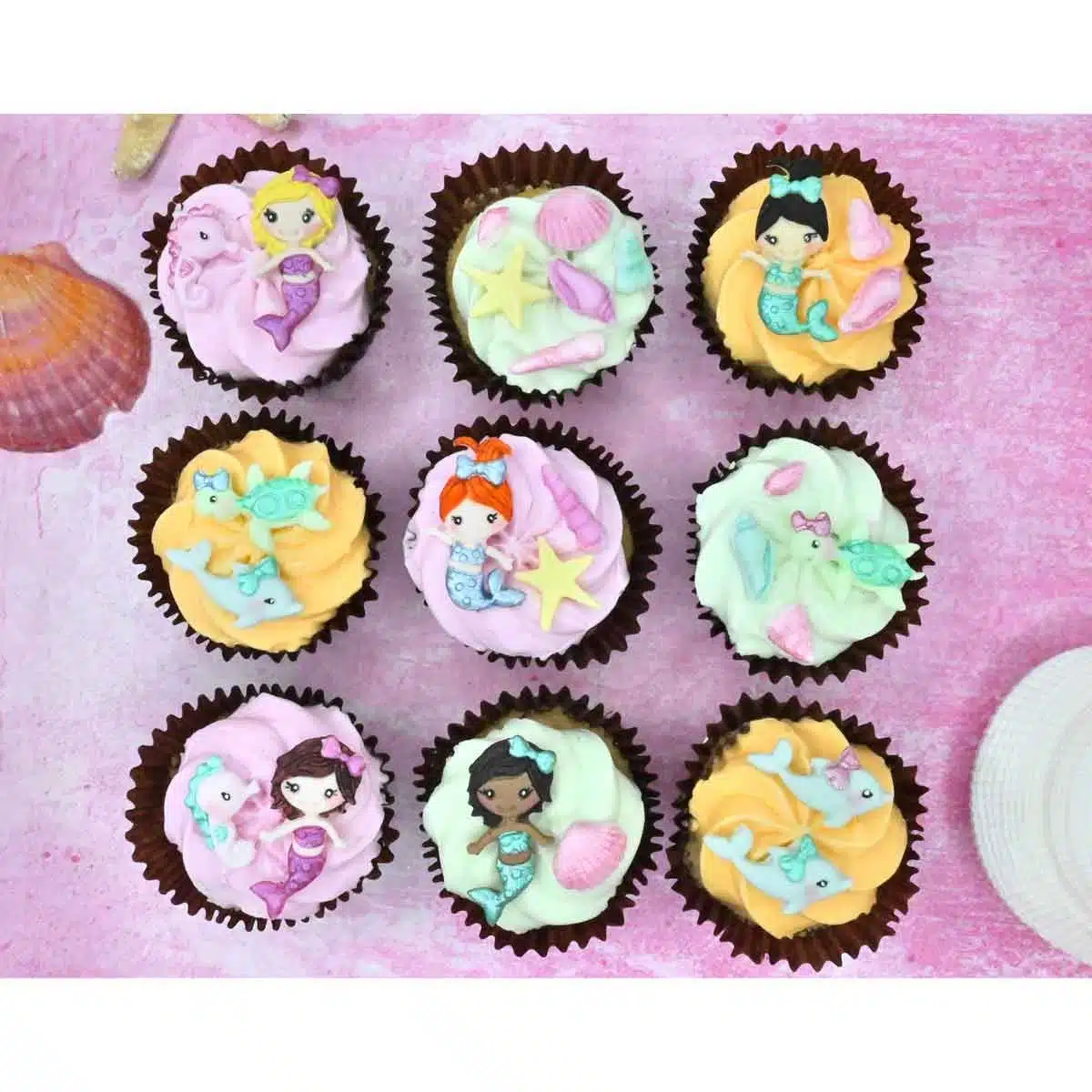 Karen davies siliconen vorm - miniature mermaid bij cake, bake & love 7 Karen davies siliconen vorm - miniature mermaid - afbeelding 3