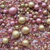 Crystal candy decorative metallic sparkle pearls mix 75 gram bij cake, bake & love 1