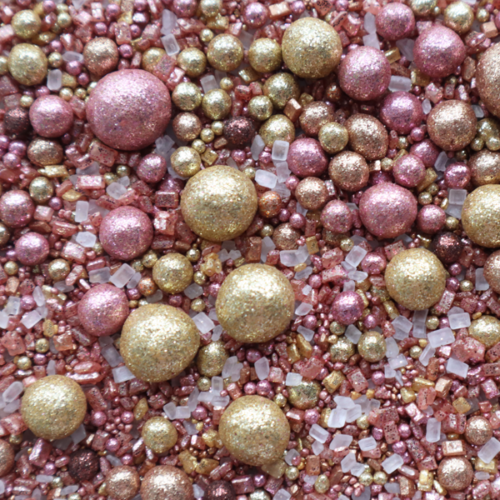 Crystal candy decorative metallic sparkle pearls mix 75 gram bij cake, bake & love 5