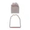 Uitsteker met impressie stempel sierlijk kader boog bij cake, bake & love 3