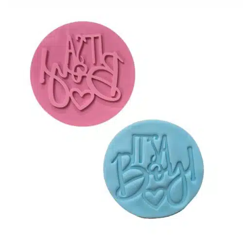 Impressie stempel it's a boy