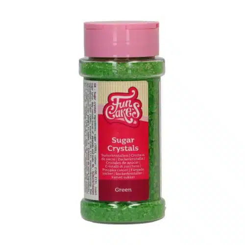 Funcakes suikerkristallen groen 80 g