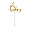 Partydeco cake topper oh baby - goud bij cake, bake & love 1