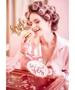 Alternative view of PartyDeco Cake Topper Bride To Be - Rose Goud