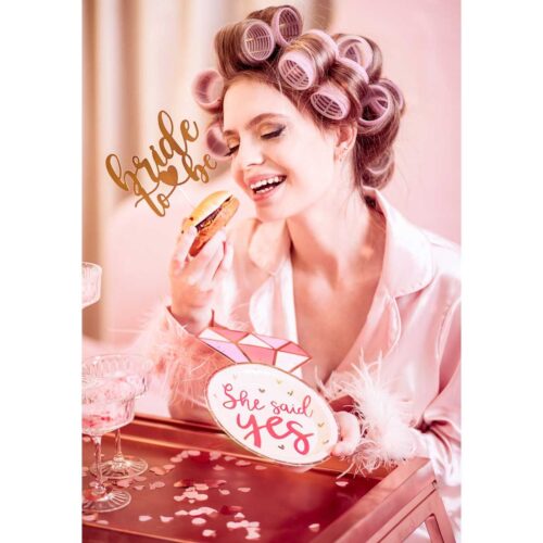 Partydeco cake topper bride to be - rose goud bij cake, bake & love 7