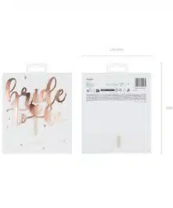 Partydeco cake topper bride to be - rose goud bij cake, bake & love 10