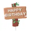 Caketopper bordje happy birthday bij cake, bake & love 2 Caketopper bordje happy birthday bij cake, bake & love 1