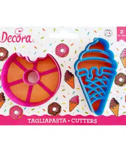 Koekjesuitsteker set Donut & Ijsje