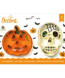Koekjesuitsteker set Pumpkin & Skull