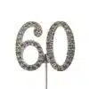 Caketopper strass cijfer 60 bij cake, bake & love 1