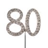 Caketopper strass cijfer 80 bij cake, bake & love 1