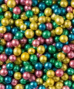 Alternative view of Decora Maxi Sugar Pearls Mixed Metallic Colors 100 gram
