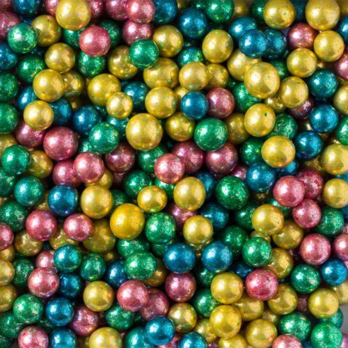Decora maxi sugar pearls mixed metallic colors 100 gram bij cake, bake & love 7