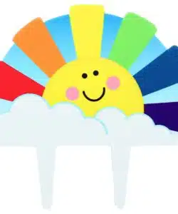 Culpitt Sunshine & Rainbow Cake Topper