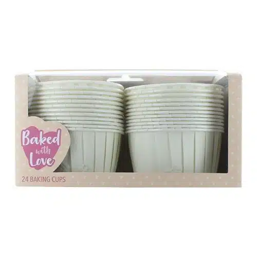 Baked with love baking cups ivory 24 stuks