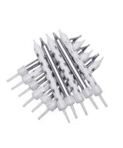 Anniversary House Metalic Silver Star Mix Silver pk/12