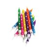 Anniversary house stars candles multi-coloured pk/12 bij cake, bake & love 1