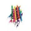 Anniversary house stars candles multi-coloured pk/12 bij cake, bake & love 1