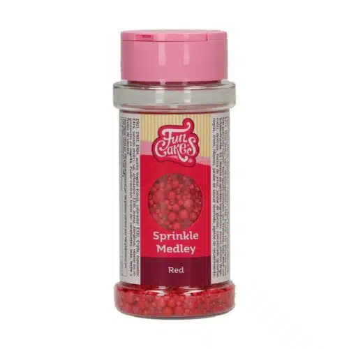 Funcakes sprinkle medley rood 70g