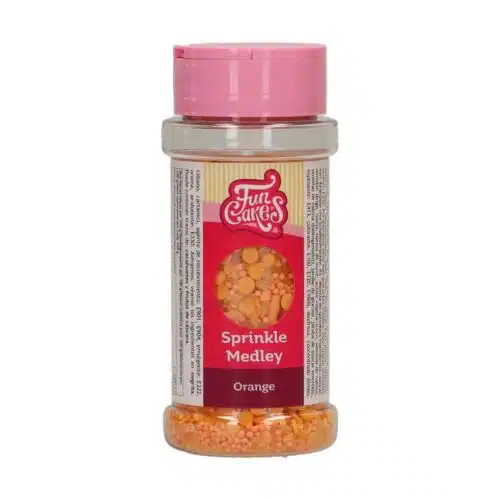 Funcakes sprinkle medley oranje 70g