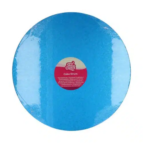 Funcakes cake drum rond ø35,5 cm - blauw