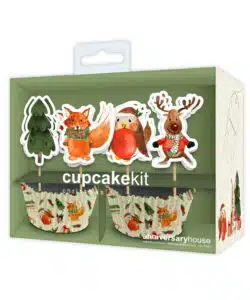 Anniversary House Festive Woodland Cupcake Kit