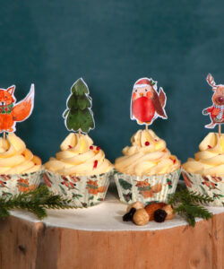 Anniversary house festive woodland cupcake kit bij cake, bake & love 21