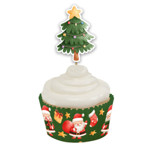 Anniversary house santa and friends cupcake kit bij cake, bake & love 7