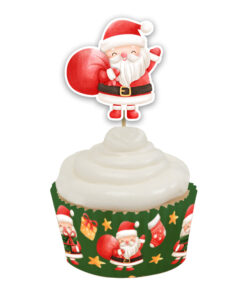 Anniversary house santa and friends cupcake kit bij cake, bake & love 13