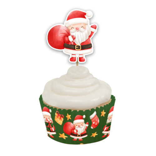 Anniversary house santa and friends cupcake kit bij cake, bake & love 9