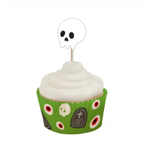 Anniversary house halloween frankenstein cupcake kit - afbeelding 2