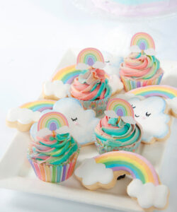 Anniversary house rainbow cookie cutter bij cake, bake & love 11