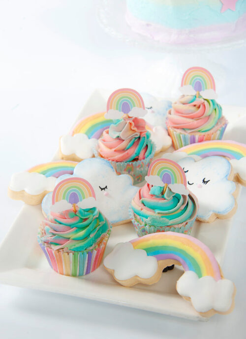 Anniversary house rainbow cookie cutter bij cake, bake & love 7