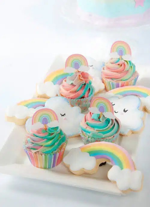 Anniversary house rainbow cookie cutter - afbeelding 2