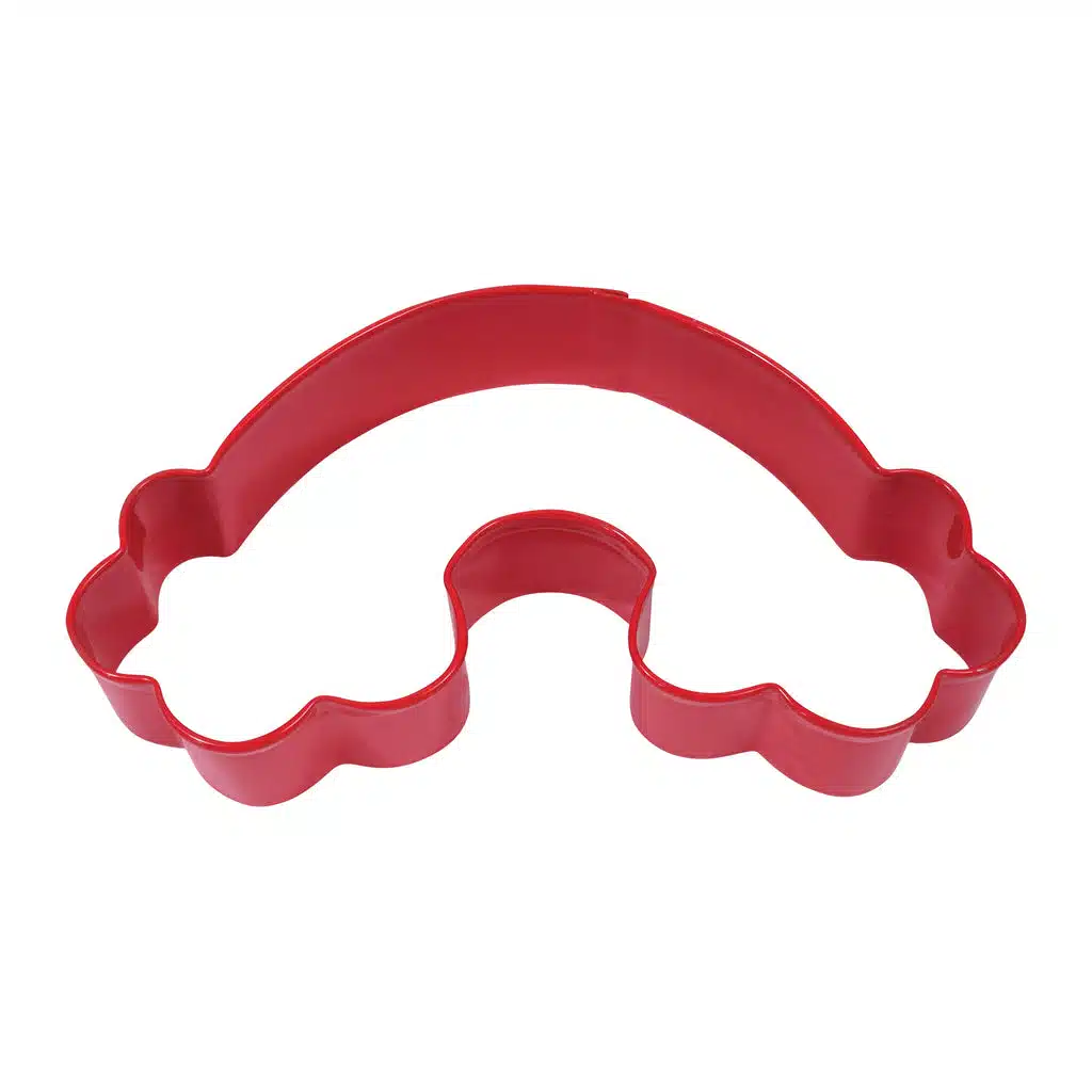 Anniversary house rainbow cookie cutter bij cake, bake & love 5 Anniversary house rainbow cookie cutter