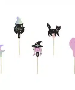 PartyDeco Cupcake Toppers Halloween pk/6