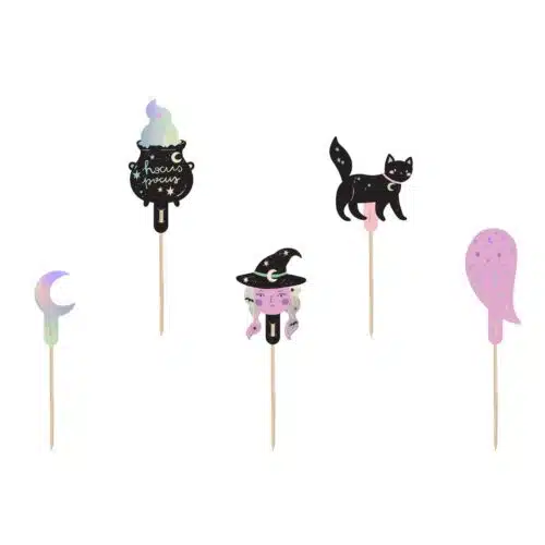 Partydeco cupcake toppers halloween pk/6