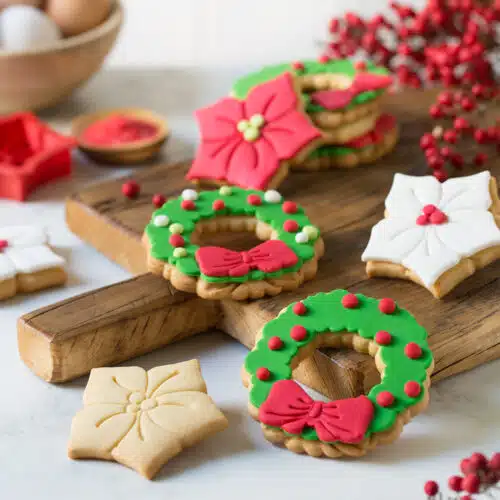 Koekjesuitsteker set kerstkrans & kerstster - afbeelding 2