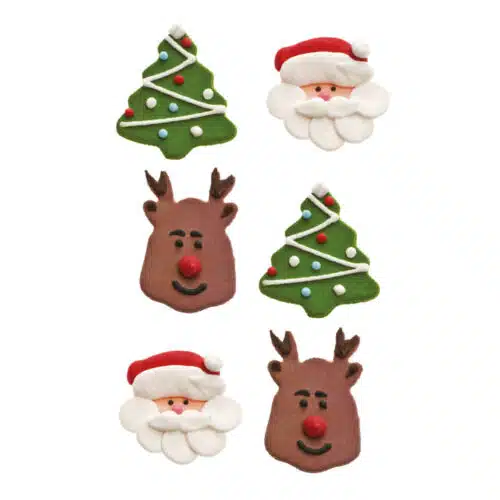 Suikerdecoraties christmas pk/6 - afbeelding 3