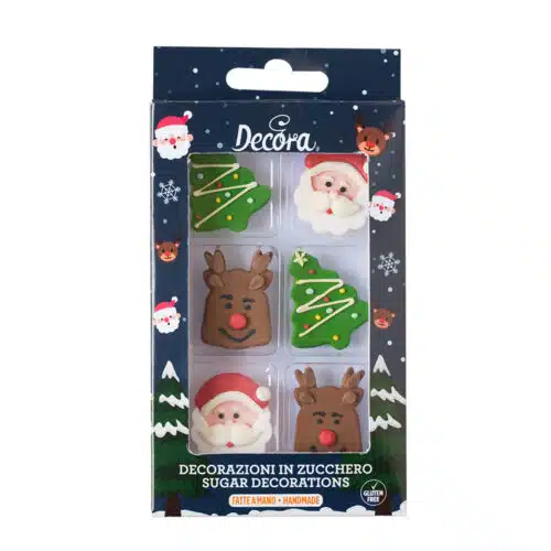 Suikerdecoraties christmas pk/6
