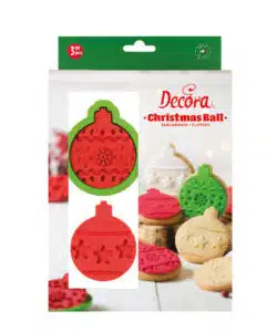 Koekjesuitsteker set met impressie Xstmas Ball