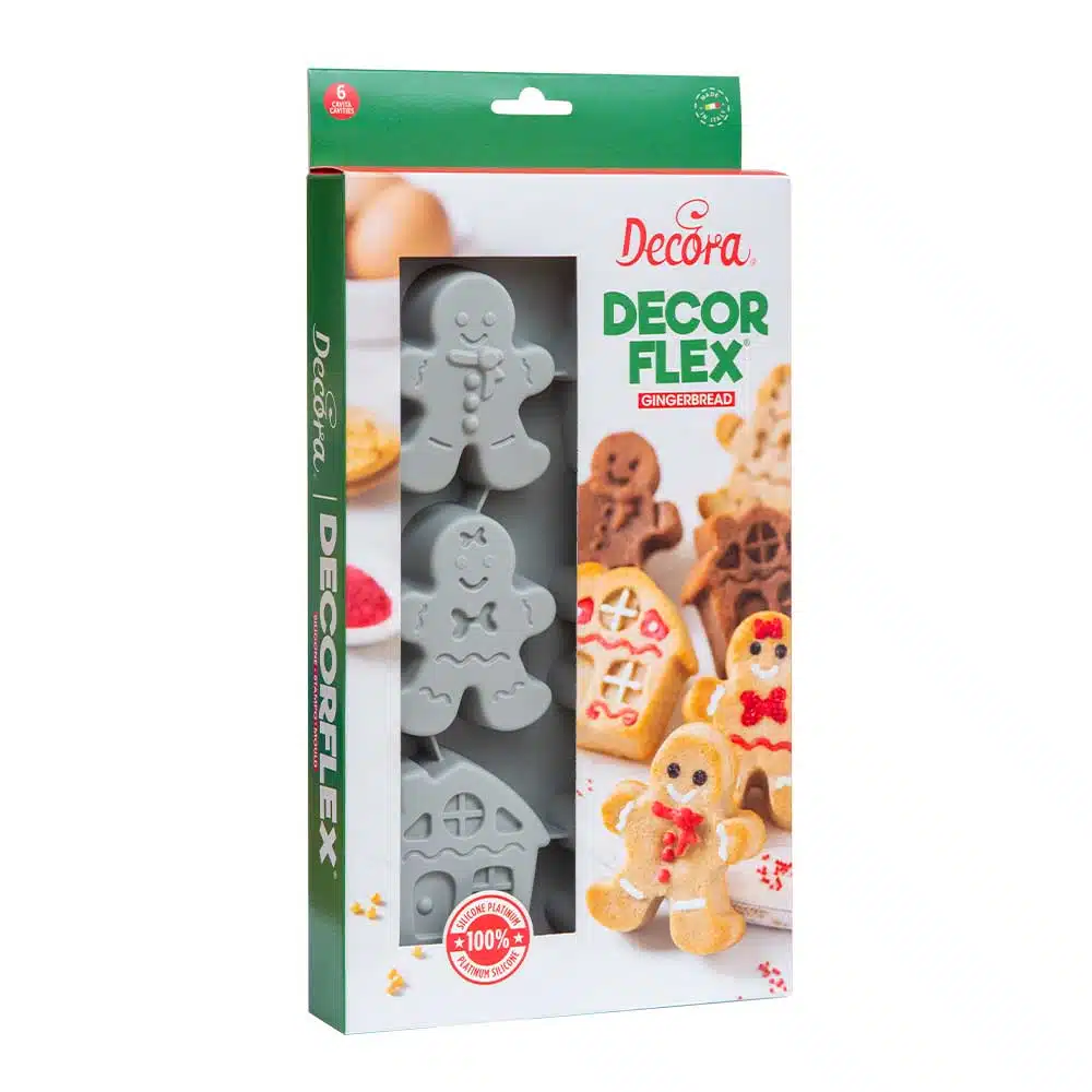Decora siliconen mal gingerbread man bij cake, bake & love 5 Decora siliconen mal gingerbread man