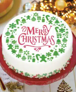 Alternative view of Decora Stencil Garland Merry Christmas Ø 25 Cm